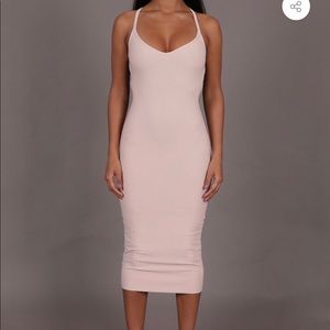 NWT: AYM Studio Willow Lace-Up Midi Dress